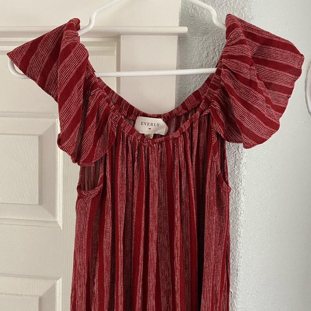 🇺🇸Nordstrom’s Everly striped off the shoulder dress